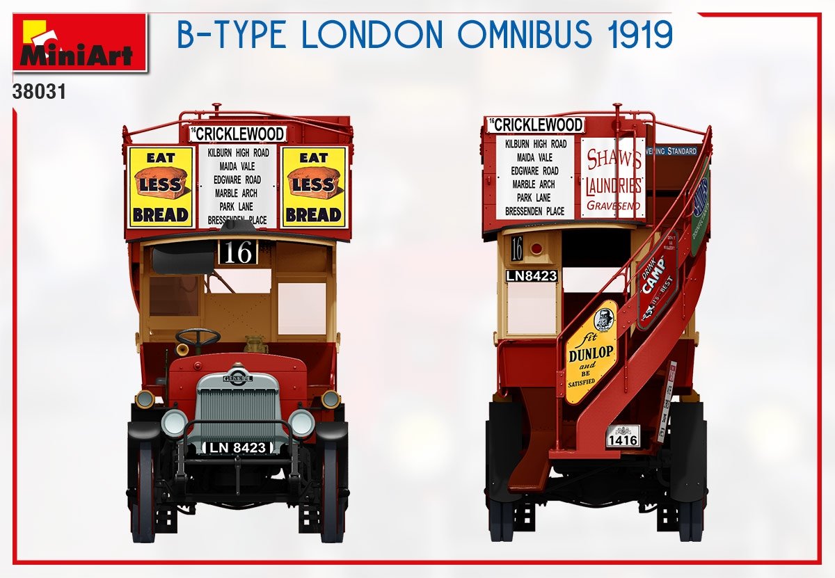 MiniArt 38031 B-TYPE LONDON OMNIBUS 1919 1/35 – image 13