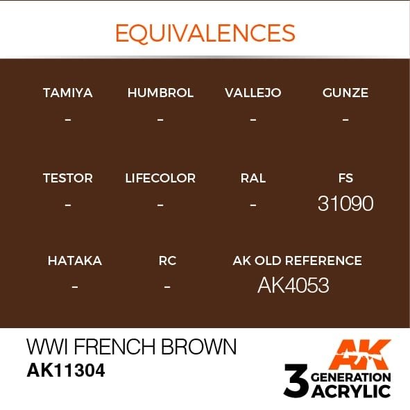AK Interactive AK11304 WWI French Brown 17ml – Bild 3