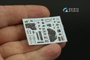 Quinta Studio QD48327 P-38J 3D-Printed &amp;amp; colored Interior on decal paper (Tamiya) 1/48 – image 7