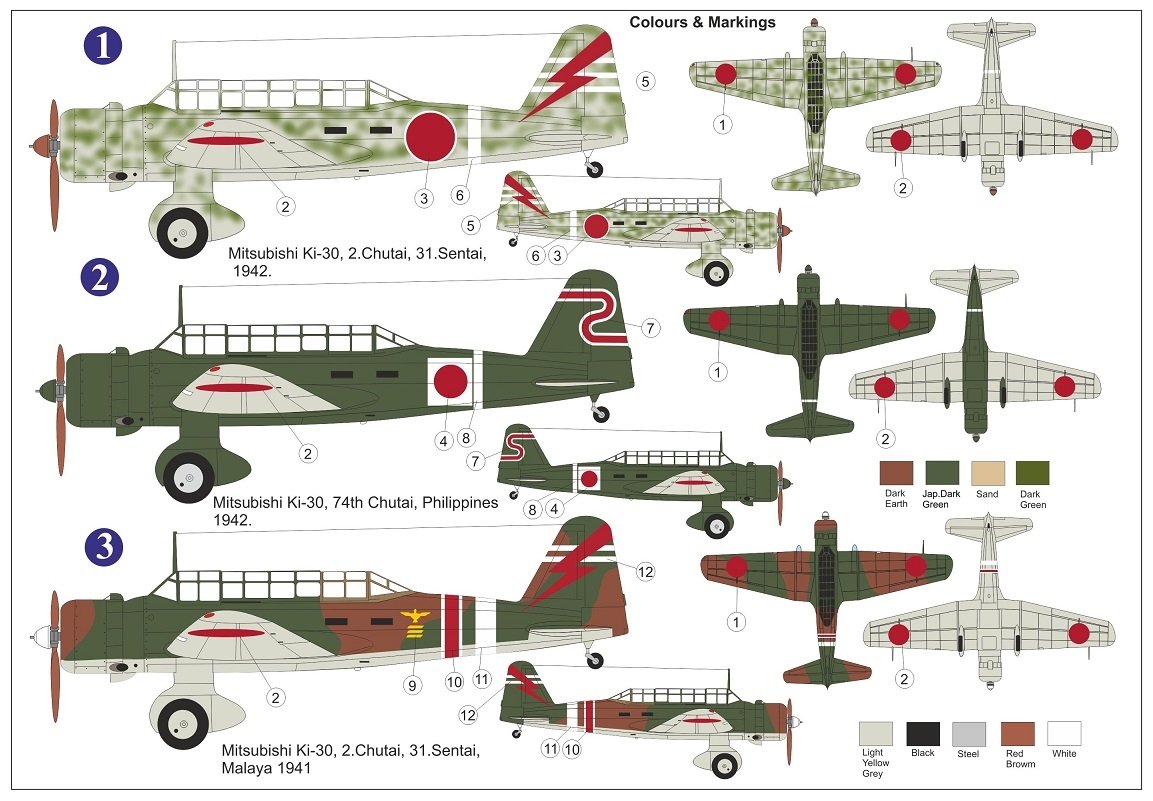 Maquette AZ7810 Ki-30 Ann « Dans le ciel asiatique » au 1/72 – image 2