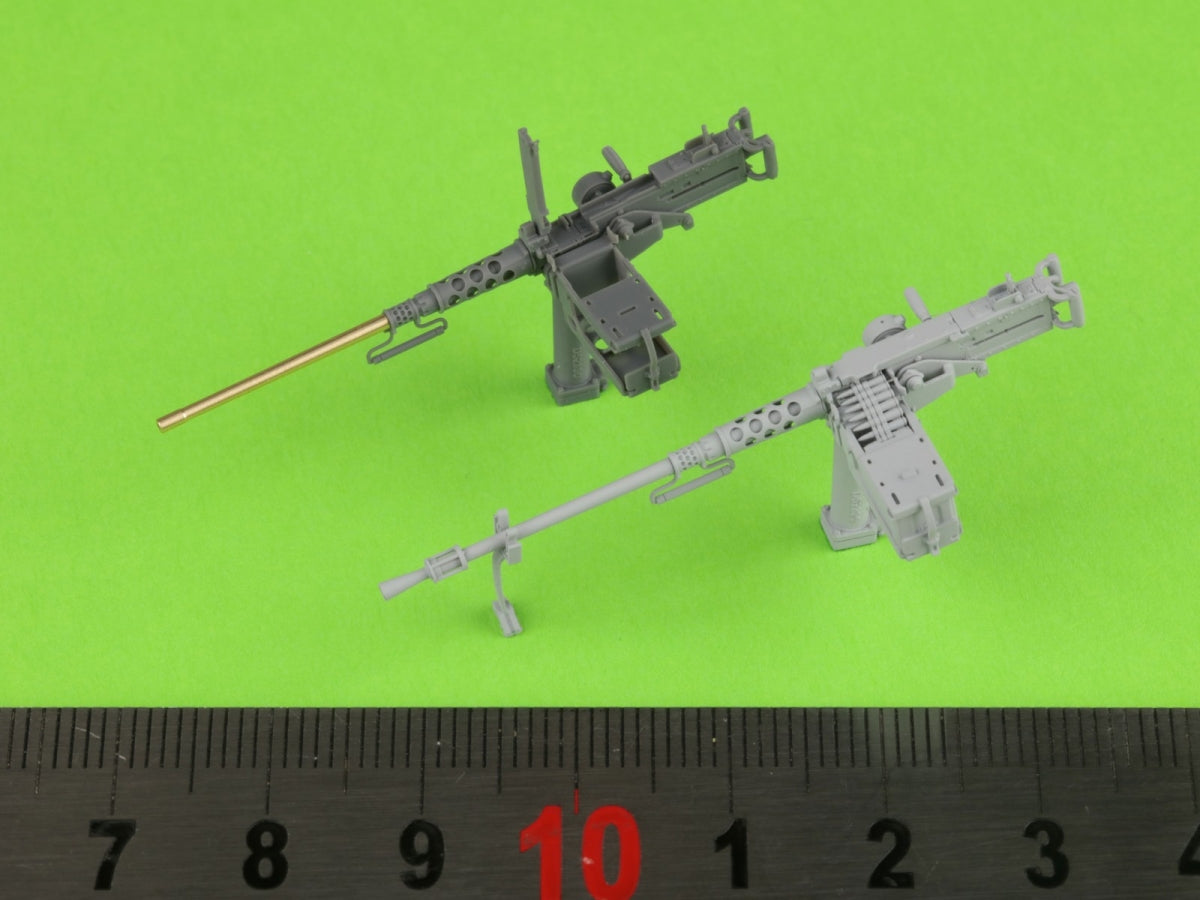 Master GM-35-063 Browning M2HB .50 cal (12,7mm) - karabin maszynowy z mocowaniem czołgowym - okres II w.św. (wczesna kołyska M23 z wczesnym zasobnikiem na amunicję) 1/35 – zdjęcie 5