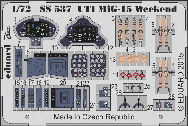 Eduard SS537 UTI MIG-15 Weekend 1/72 EDUARD