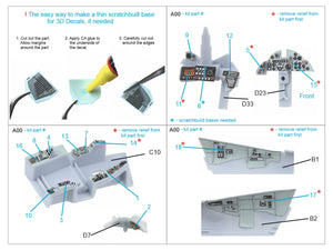 Quinta Studio QDS-72173 Blackburn Buccanneer S.2B Late 3D-Printed &amp;amp; colored Interior on decal paper (Airfix) (small version) 1/72 – obrázek 2