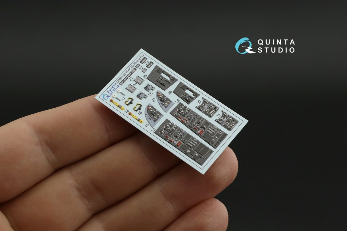 Quinta Studio QD32130 TF-104G 3D-Printed &amp;amp; colored Interior on decal paper (Italeri) 1/32 – image 6