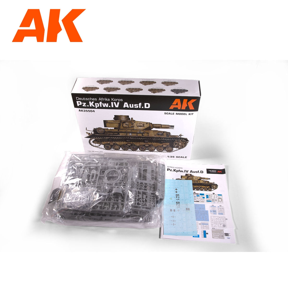 AK Interactive AK35504-A PZ.KPFW.IV AUSF.D AFRIKA KORPS + DAK PANZERFAHRER 1/35 – Bild 2