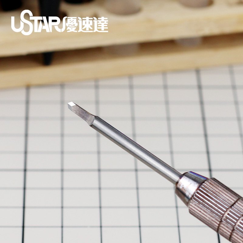 U-Star UA-90900 Leaf type drilling knife set: 1.0 mm, 1.5 mm, 2.0 mm, 2.5 mm / Leaf type drilling knife set: 1.0 mm, 1.5 mm, 2.0 mm, 2.5 mm – immagine 3