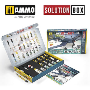 AMMO of Mig Jimenez 7723 US Navy WWII Late SOLUTION BOX – zdjęcie 2