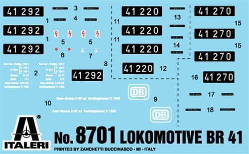 Italeri 8701 Lokomotive BR41 1/87 – Bild 5