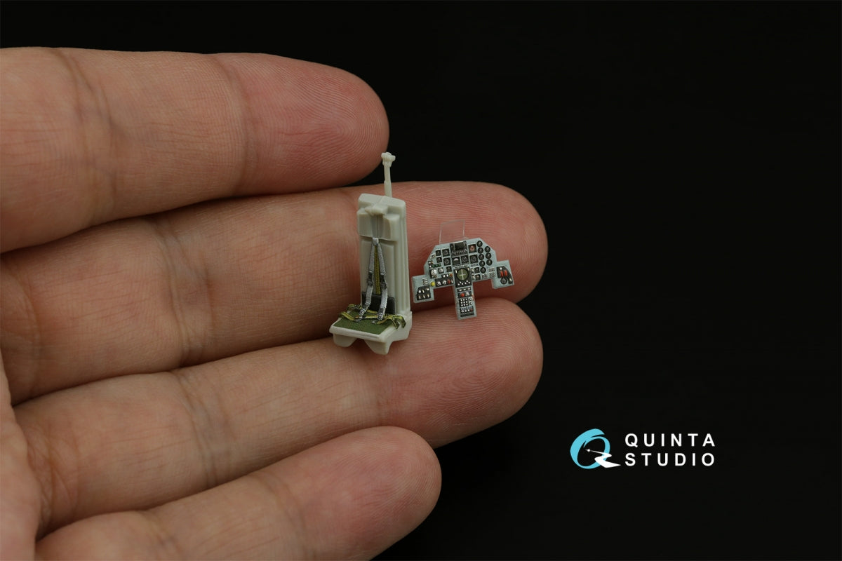 Quinta Studio QD72136 Mitsubishi F-1 3D-Printed &amp;amp; colored Interior on decal paper (Hasegawa) 1/72 – image 8