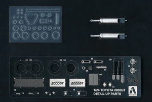 Aoshima 05730 Detail Up Parts 1/24 Scale Toyota 2000GT MF10 69 1/24 – obrázek 2