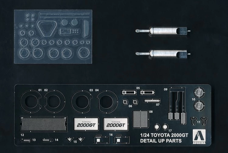 Aoshima 05730 Detail Up Parts 1/24 Scale Toyota 2000GT MF10 69 1/24 – obrázek 2
