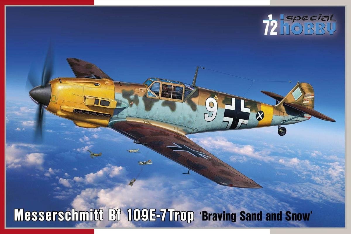 Special Hobby 72462 Messerschmitt Bf 109E-7Trop &amp;#39;Braving Sand and Snow&amp;#39; 1/72