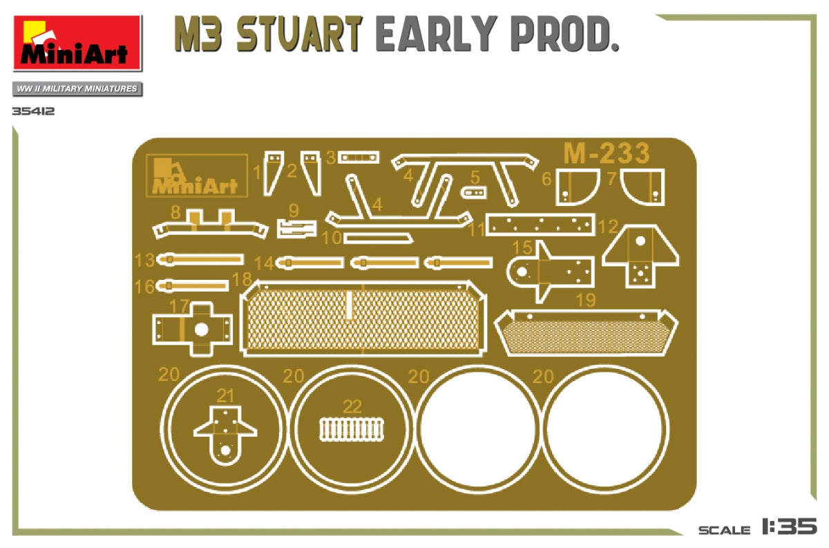 MiniArt 35412 M3 STUART EARLY PRODUCTION 1/35 – Bild 3