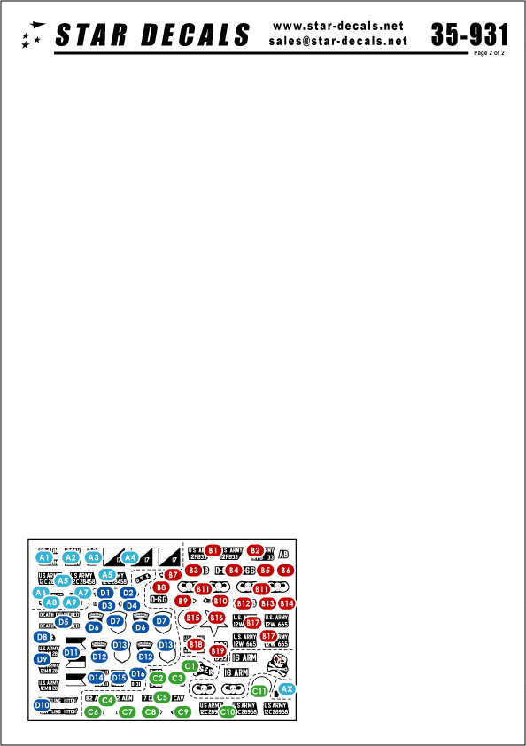 Star Decals 35-931 Paras américains au Vietnam 1/35  – image 2