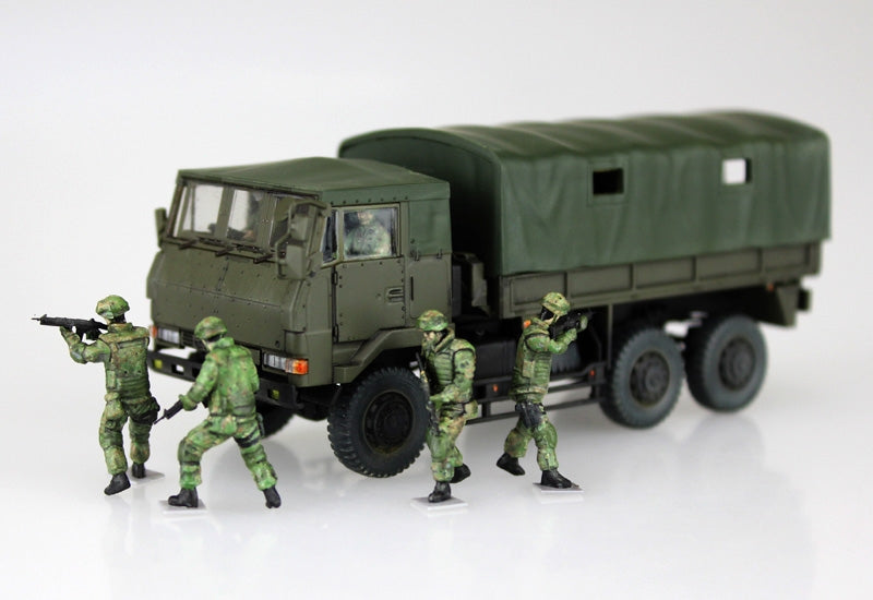 Aoshima 01208 JGSDF 3 1/2t Truck with Additional Armor w/6 Figures 1/72 – Bild 7