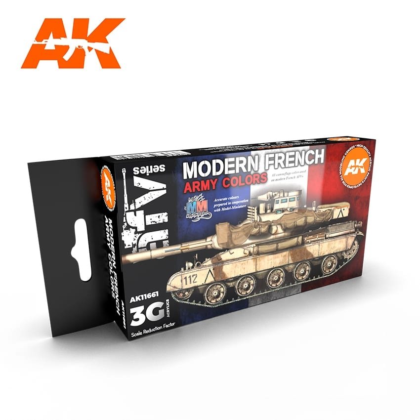 AK Interactive AK11661 3G COULEURS ARMÉE FRANÇAISE MODERNES 6 x 17 ml