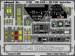 Eduard FE349 SB2C-4 ACCURATE MINIATURES, MONOGRAM, REVELL 1/48