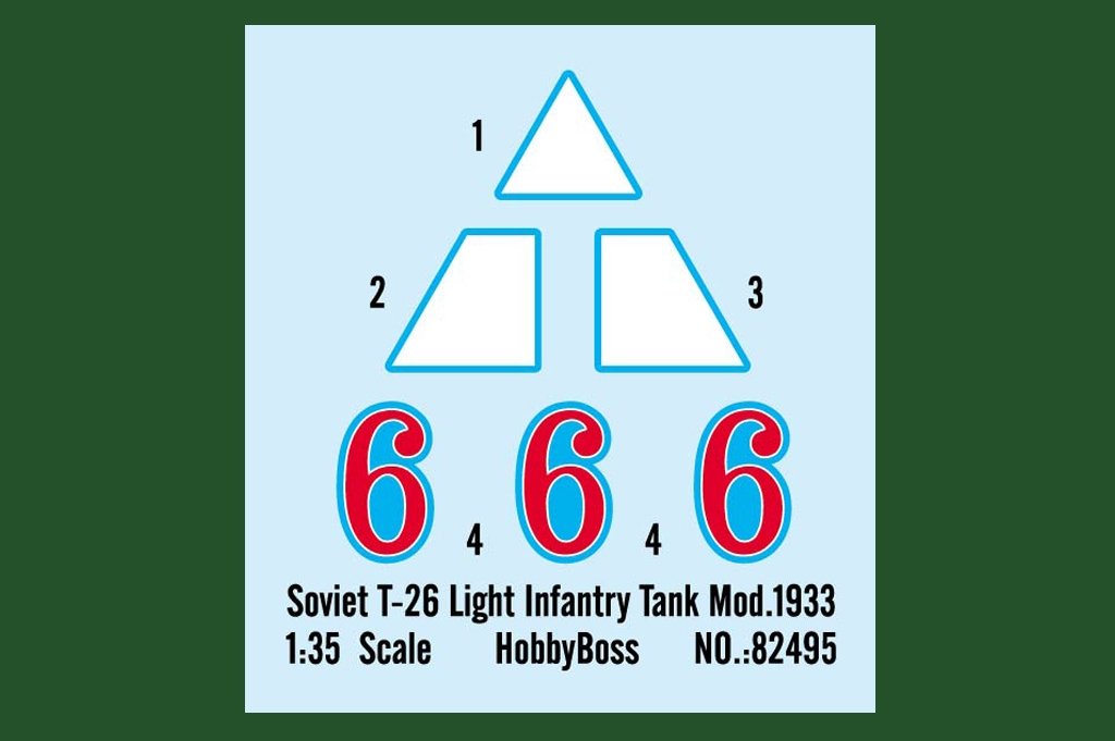 Hobby Boss 82495 Soviet T-26 Light Infantry Tank Mod.1933 1/35 – image 4