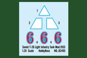 Hobby Boss 82495 Soviet T-26 Light Infantry Tank Mod.1933 1/35 – image 4