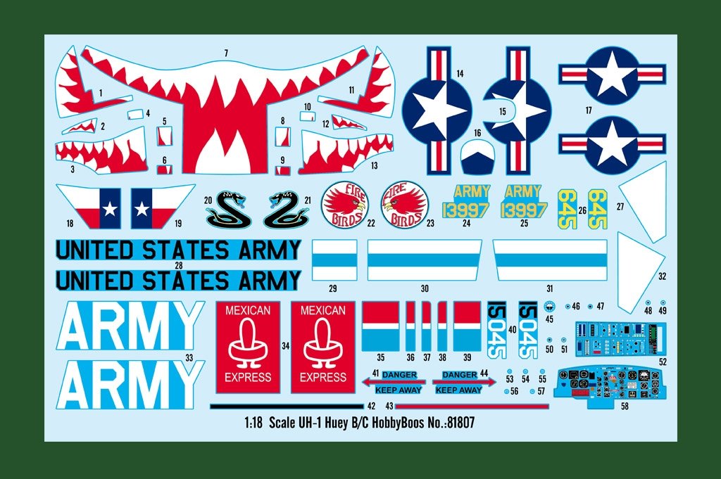 Hobby Boss 81807 UH-1 HUEY B/C 1/18 – obrázek 3