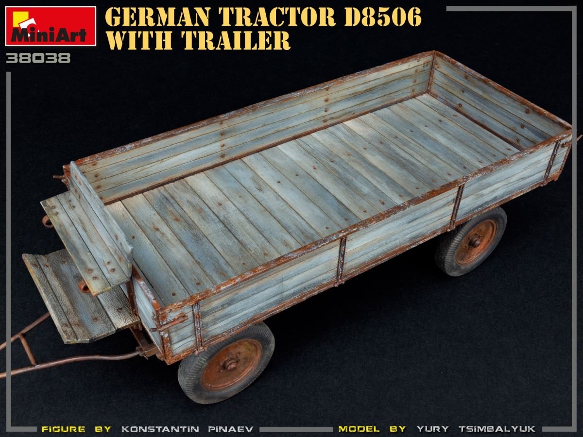MiniArt 38038 German Tractor D8506 with trailer 1/35 – obrázek 12