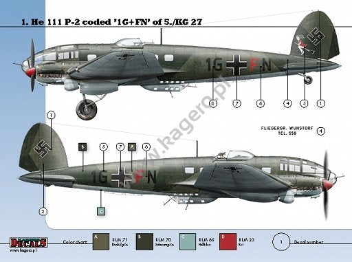 Kagero KD72002 Heinkel He 111 Ps of KG 27 1/72 – image 8