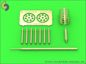 Master AM-48-081 Fairchild A-10 Thunderbolt II - Pointe de canon GAU-8 Avenger et tube Pitot (1/48)