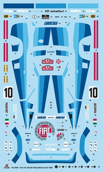 Italeri 3662 FIAT 131 Abarth Rally 1/24 – zdjęcie 4