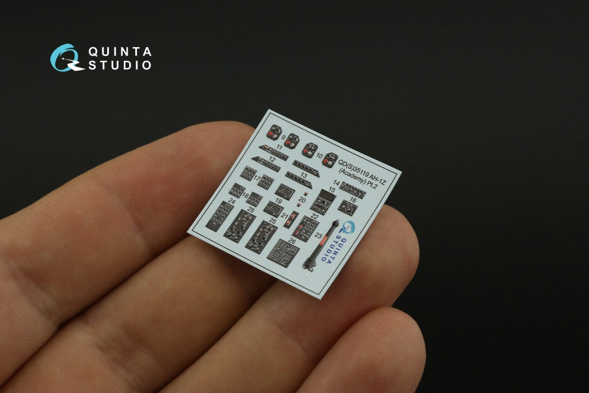 Quinta Studio QDS-35119 AH-1Z 3D-Printed colored Interior on decal paper (Academy) (Small version) 1/35 – Bild 6