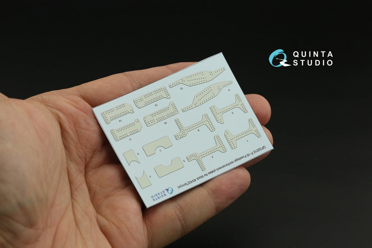 Quinta Studio QP32012 F-16 block 40/42 reinforcement plates (Tamiya) 1/32 – image 3