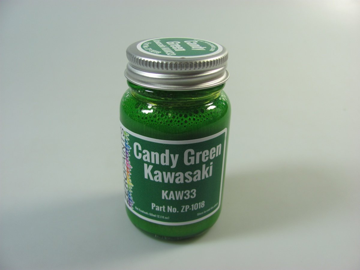 Peinture Zero Paints ZP-1018KAW33 VERT BONBON pour kit Tamiya Kawasaki Ninja ZX-12R 60 ml