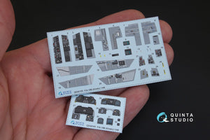 Quinta Studio QD48145 F/A-18B 3D-Printed &amp;amp; colored Interior on decal paper (for Kinetic kit) 1/48 – Bild 2