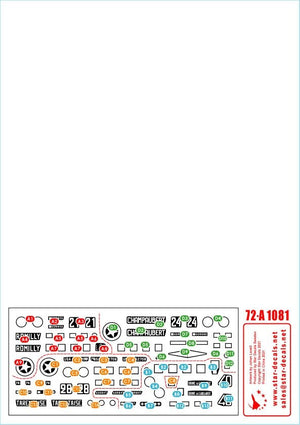 Star Decals 72-A1081 French M4A2 Sherman. M4A2 in 1944-45. From Normandy to Paris 1/72 – obrázek 3
