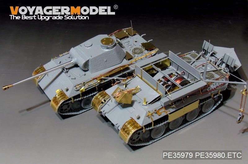 Voyager Model PE35979 WWII German Bergepanther Ausf.A (Early type,Panther A tool holders) Basic For TAKOM 2101 1/35 – Bild 17