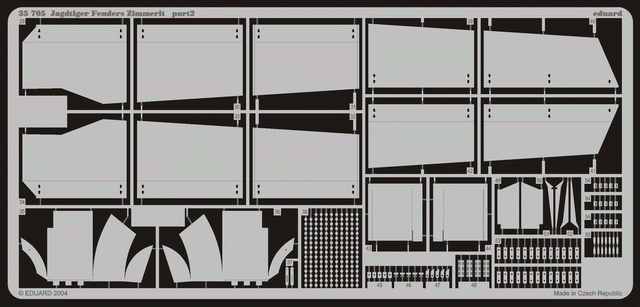 Eduard 35705 Zimmerit Jagdtiger fender 1/35 Dragon – image 2