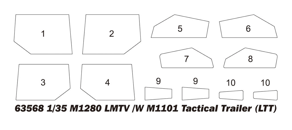 I Love Kit 63568 M1280 LMTV /W M1101 Tactical Trailer (LTT) 1/35 – image 4