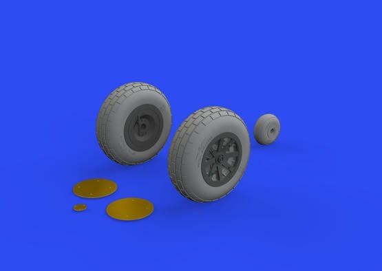 Eduard 632160 P-40E wheels TRUMPETER 1/32 – Bild 2