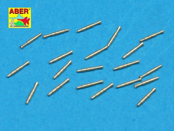 Aber 350L-22 Set of 20 pcs QF 2-pdr 40 mm Mk.VIII Pom Pom barrels for Royal Navy ships 1/350