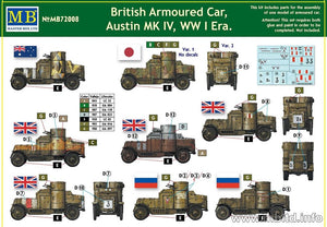MASTER BOX 72008 British Armored Car Austin MK IV WW I Era (1/72) – Bild 2
