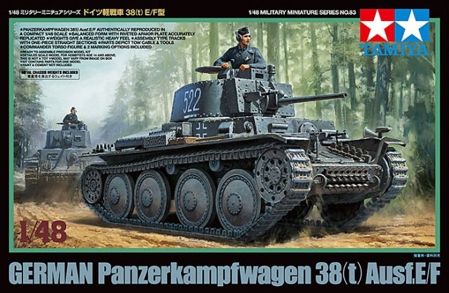 Tamiya 32583 German Panzer 38(t) Ausf.E/F 1/48