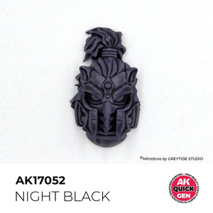 AK Interactive AK17052 NIGHT BLACK – QUICK GEN COLOR 18ml