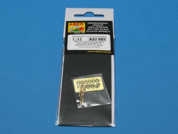 Aber A32001 Set of 2 barrels for German 7.92 mm MG 15 aircraft machine guns (1/32) – Bild 4