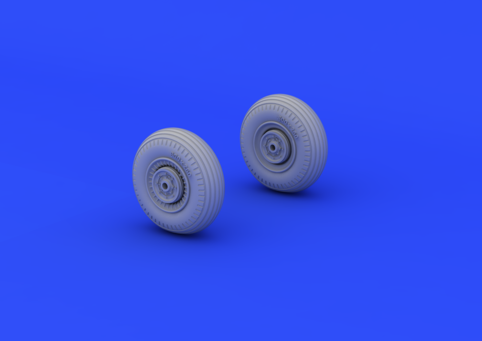 Eduard 672026 Il-2 wheels 1/72 (TAMIYA) – Bild 2