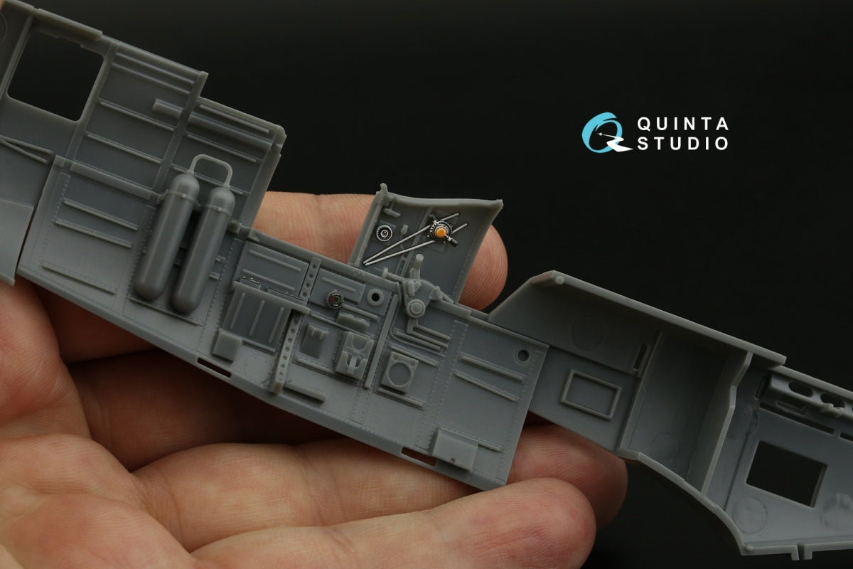 Quinta Studio QD32192 Spitfire Mk.1 (Mid) 3D-Printed &amp;amp; colored Interior on decal paper (Kotare) 1/32 – Bild 5
