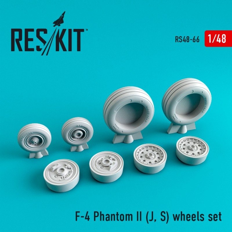 RESKIT RS48-0066 F-4 Phantom II (J, S) wheels set 1/48