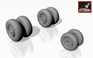 Armory Models AW48018 Sukhoj Su-24 Fencer wheels, late 1/48