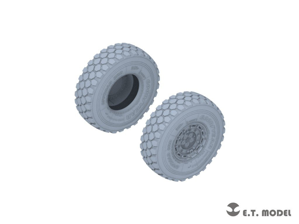ET Model P35-131 KAMAZ-43509 Camion Roues affaissées et roues de secours pour kit Zvezda 1/35 – image 3