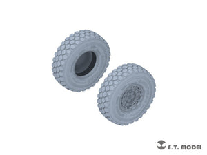 ET Model P35-131 KAMAZ-43509 Camion Roues affaissées et roues de secours pour kit Zvezda 1/35 – image 3