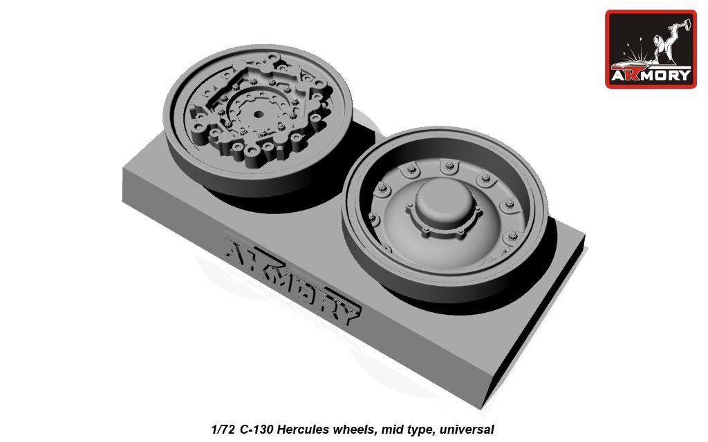 Armory Models AW72310 C-130 Hercules wheels, mid type 1/72 – image 2