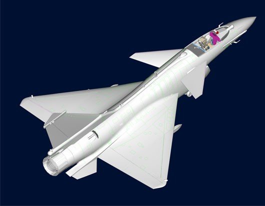Trumpeter 02848 PLAAF J-10B Vigorous Dragon 1/48 – zdjęcie 3